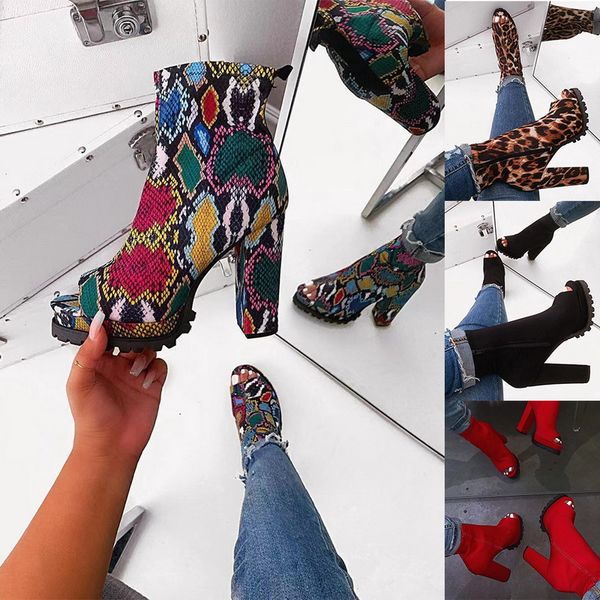 women's ankle boots high-heeled shoes platform booties fish-billed boot, Black
women's ankle boots high-heeled shoes platform booties fish-billed boot, Black