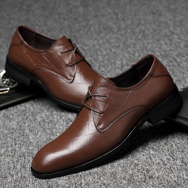 men breathable men formal shoes pointed toe patent cow genuine leather oxford shoes for dress business office flats, Black
men breathable men formal shoes pointed toe patent cow genuine leather oxford shoes for dress business office flats, Black