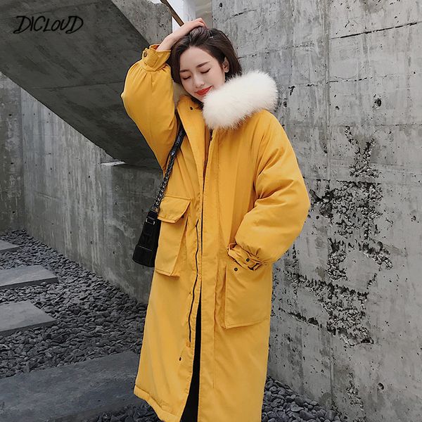 winter coat women fashion hooded thicken loose jacket female korea plus size parkas 2019 casual jacket loose casaco feminino, Tan;black
winter coat women fashion hooded thicken loose jacket female korea plus size parkas 2019 casual jacket loose casaco feminino, Tan;black