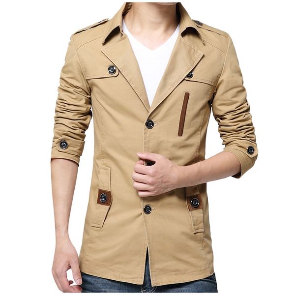 fashion men autumn jacket long trench coat warm thicken woolen long overcoat quality slim black male overcoat khaki windbreaker, Black;brown
fashion men autumn jacket long trench coat warm thicken woolen long overcoat quality slim black male overcoat khaki windbreaker, Black;brown