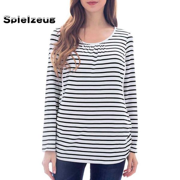 women plus size maternity clothes long sleeves striped nursing t-shirt for breastfeeding pregnant blous ropa de mujer#g4, White
women plus size maternity clothes long sleeves striped nursing t-shirt for breastfeeding pregnant blous ropa de mujer#g4, White