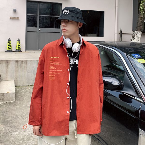2019 spring and autumn tooling fashion casual loose youth men's long-sleeved shirt student jacket black / white red -5xl, White;black
2019 spring and autumn tooling fashion casual loose youth men's long-sleeved shirt student jacket black / white red -5xl, White;black
