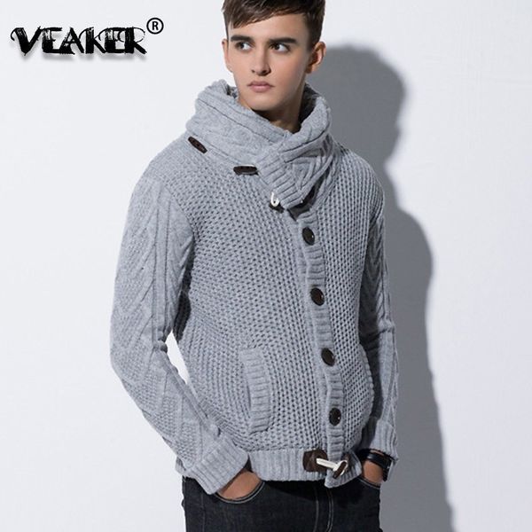 2018 men winter knitted sweatercoat turtleneck sweaters male slim fit cardigan horn button sweater coat scarf collar knitwear, White;black
2018 men winter knitted sweatercoat turtleneck sweaters male slim fit cardigan horn button sweater coat scarf collar knitwear, White;black