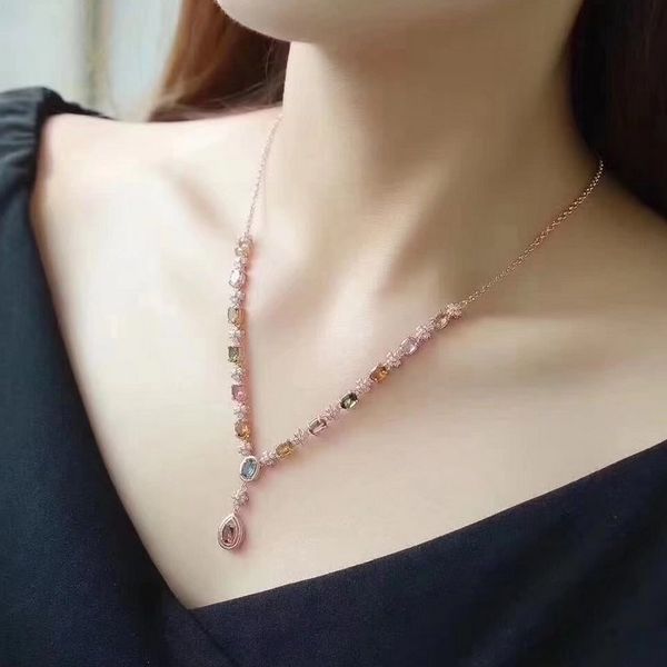 fidelity natural 4*6mm multicolor tourmaline pendant necklaces s925 sterling silver fine jewelry women natural color gemstone
fidelity natural 4*6mm multicolor tourmaline pendant necklaces s925 sterling silver fine jewelry women natural color gemstone