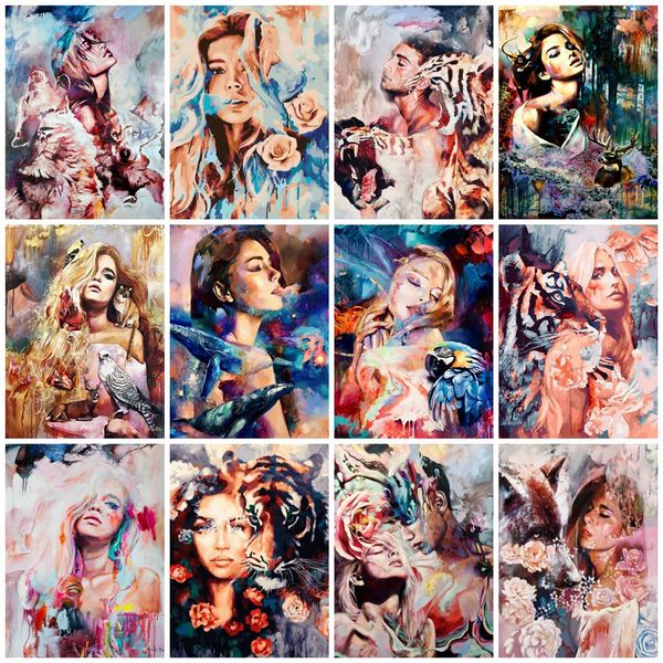 azqsd diy animal girls arcylic painting by numbers on canvas unframed wall figure pictures art for living room home decoration
azqsd diy animal girls arcylic painting by numbers on canvas unframed wall figure pictures art for living room home decoration