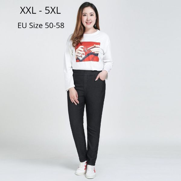 women plus size 5xl 4xl 3xl xxl long jeans femme high waisted pants high stretch jeans woman skinny pencil pants for mujers, Blue
women plus size 5xl 4xl 3xl xxl long jeans femme high waisted pants high stretch jeans woman skinny pencil pants for mujers, Blue