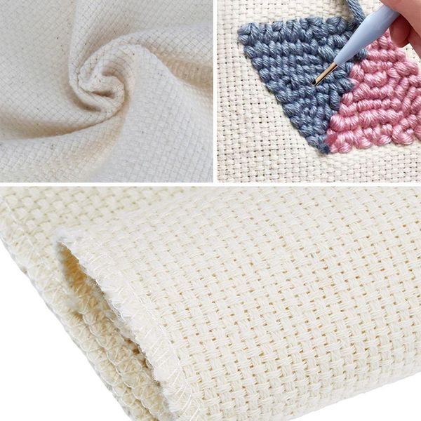 fabric monks cloth for diy embroidery needlework sewing punch needle accessory handmade gift, Black;white
fabric monks cloth for diy embroidery needlework sewing punch needle accessory handmade gift, Black;white