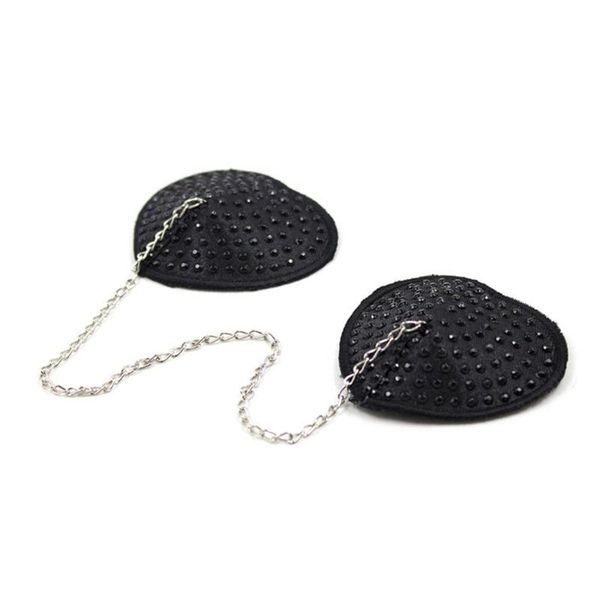 women chain nipple cover ladies reusable breast wear silicone nipple pasties stickers pads bra accessories, Black;white
women chain nipple cover ladies reusable breast wear silicone nipple pasties stickers pads bra accessories, Black;white