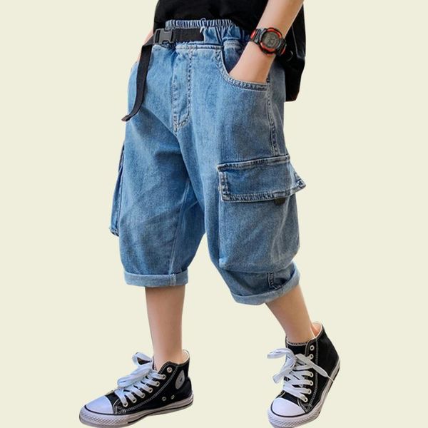 summer jeans for boy loose boy's short jeans casual style children's for boys with sashes kids boy clothes, Blue
summer jeans for boy loose boy's short jeans casual style children's for boys with sashes kids boy clothes, Blue