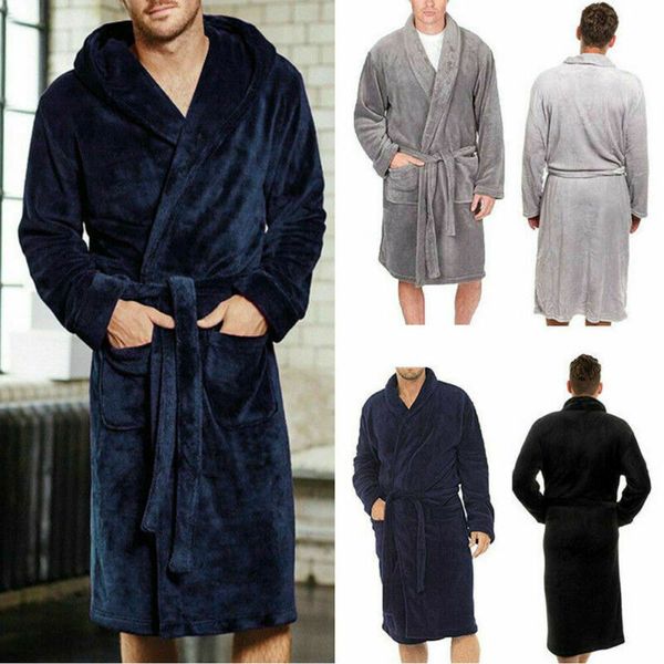 fashion casual mens bathrobes flannel robe v neck long sleeve couple men woman robe plush shawl kimono warm male bathrobe coat, Black;brown
fashion casual mens bathrobes flannel robe v neck long sleeve couple men woman robe plush shawl kimono warm male bathrobe coat, Black;brown