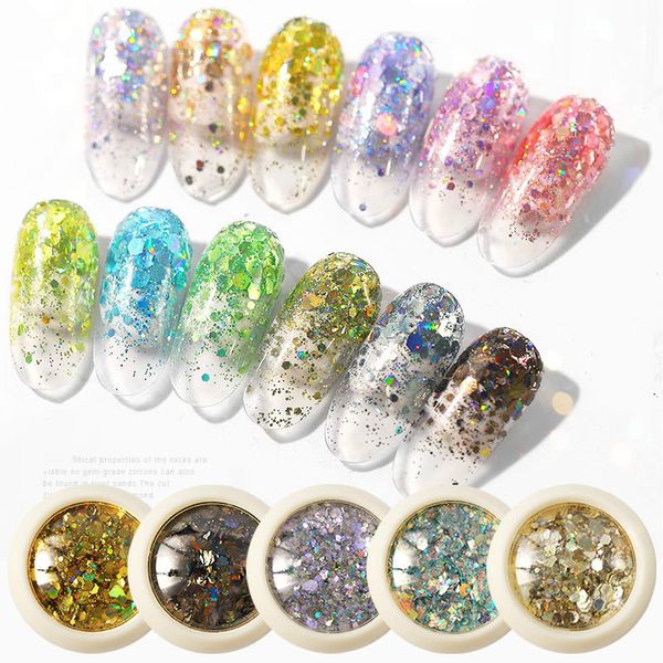 6 color laser fairy eyes sequins eyeshadow high pigment makeup body make up gradient nail cosmetics manicure tool, Silver;gold
6 color laser fairy eyes sequins eyeshadow high pigment makeup body make up gradient nail cosmetics manicure tool, Silver;gold