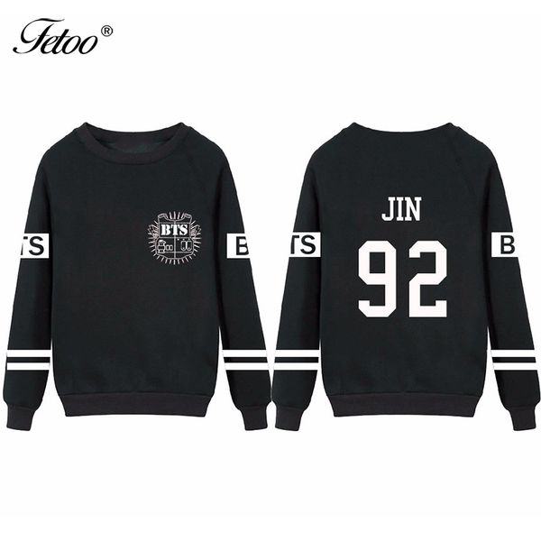 fetoo kpop jin womens hoodies pullover long sleeve o-neck sweatshirt women tracksuits casual moletom feminina harajuku s-xl, Black
fetoo kpop jin womens hoodies pullover long sleeve o-neck sweatshirt women tracksuits casual moletom feminina harajuku s-xl, Black