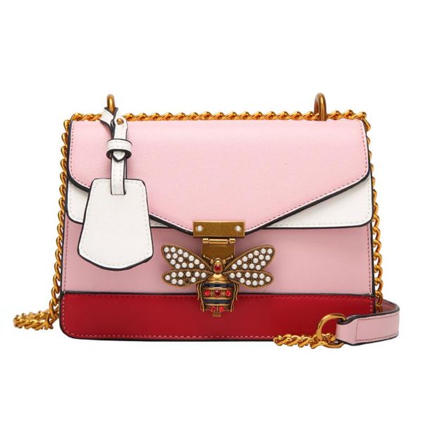 ruil women color splicing little bee bags fashion zipper designer handbag#t2
ruil women color splicing little bee bags fashion zipper designer handbag#t2