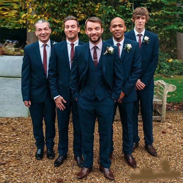 dark navy men tuxedos groom wedding notched lapel three buttons formal coat pant designer blazer and trousers, Black;gray
dark navy men tuxedos groom wedding notched lapel three buttons formal coat pant designer blazer and trousers, Black;gray