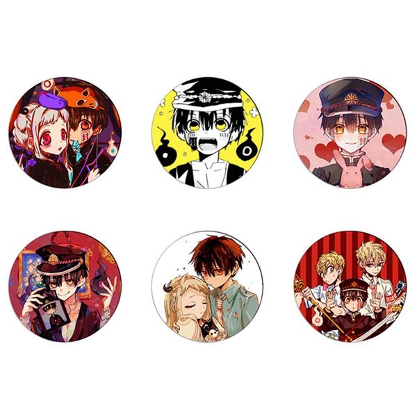 6pcs anime jibaku shounen hanako-kun nene yashiro teru minamoto hanako cosplay toilet-bound hanako-kun tinplate brooch pin, Gray
6pcs anime jibaku shounen hanako-kun nene yashiro teru minamoto hanako cosplay toilet-bound hanako-kun tinplate brooch pin, Gray