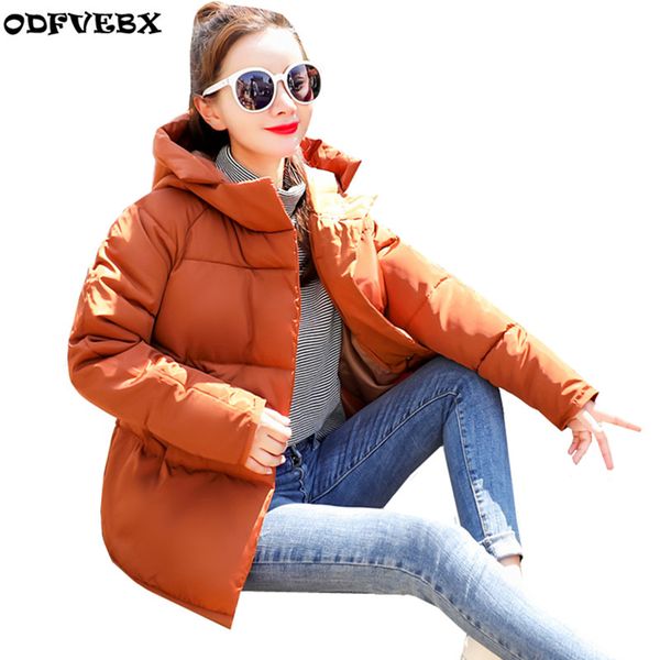 short winter women's bread down cotton coat 2018 new padded student warm jacket female parkas outerwear hooded slim cotton coat, Black
short winter women's bread down cotton coat 2018 new padded student warm jacket female parkas outerwear hooded slim cotton coat, Black