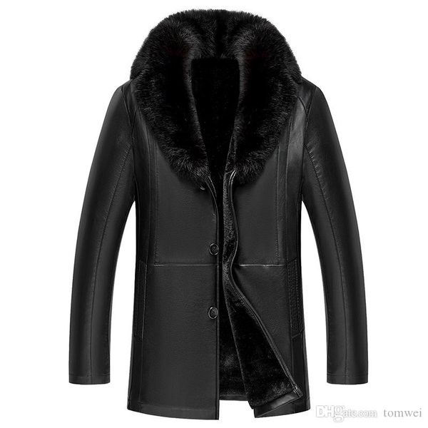 овчинная куртка мужчины меховые пальто зимние кожаные куртки снег одежда теплая верхняя одежда пальто толстые топы настоящий меховой воротни, Black
овчинная куртка мужчины меховые пальто зимние кожаные куртки снег одежда теплая верхняя одежда пальто толстые топы настоящий меховой воротни, Black