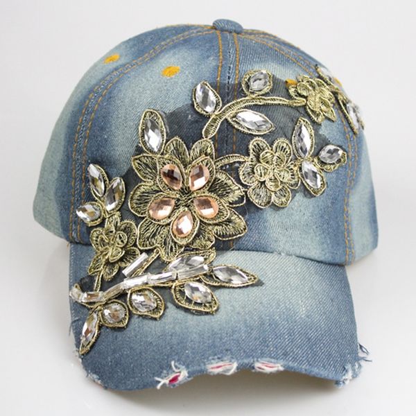 myzoper 2019 fashion new denim rhinestone inlay flower baseball cap adjustable summer hole tide women's hat cap sunhat, Blue;gray
myzoper 2019 fashion new denim rhinestone inlay flower baseball cap adjustable summer hole tide women's hat cap sunhat, Blue;gray