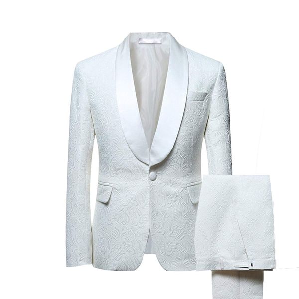 custom made mens suits with pattern shawl collar 2 pieces slim fit suit mens tuxedo jacket for wedding(blazer+pants+tie, White;black
custom made mens suits with pattern shawl collar 2 pieces slim fit suit mens tuxedo jacket for wedding(blazer+pants+tie, White;black