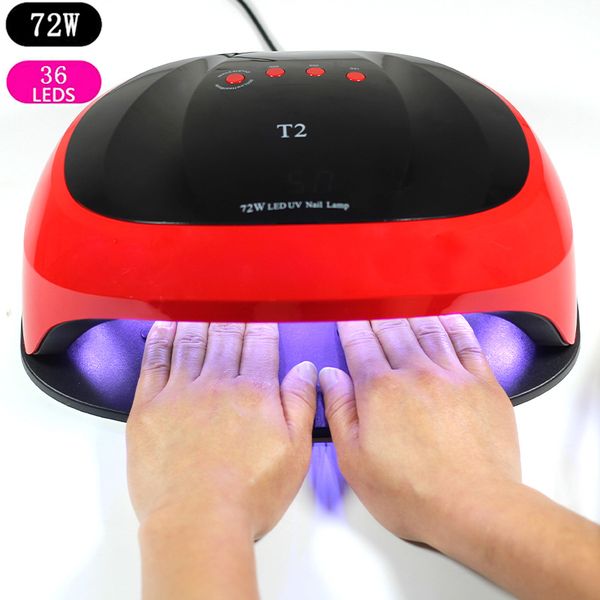 72w pro uv lamp led nail lamp nail dryer for all gels polish sun light infrared sensing 10/30/60s timer smart for manicure
72w pro uv lamp led nail lamp nail dryer for all gels polish sun light infrared sensing 10/30/60s timer smart for manicure