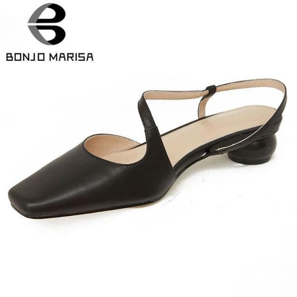 bonjomarisa concise office solid sandals low heels genuine leather sandals women elegant shallow leisure shoes woman, Black
bonjomarisa concise office solid sandals low heels genuine leather sandals women elegant shallow leisure shoes woman, Black