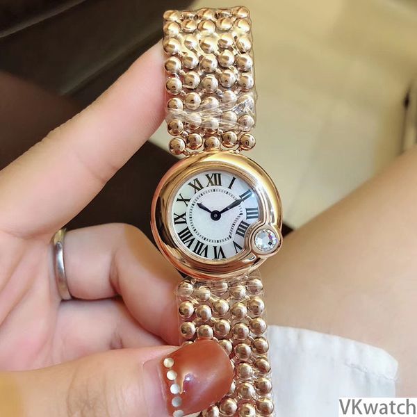 home card woman quartz watch, Slivery;brown