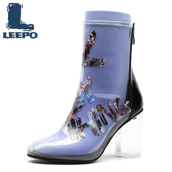 leepo transparent boots for women handmade individuality graffiti boots woman prints transparent high heels shoes female pumps, Black
leepo transparent boots for women handmade individuality graffiti boots woman prints transparent high heels shoes female pumps, Black