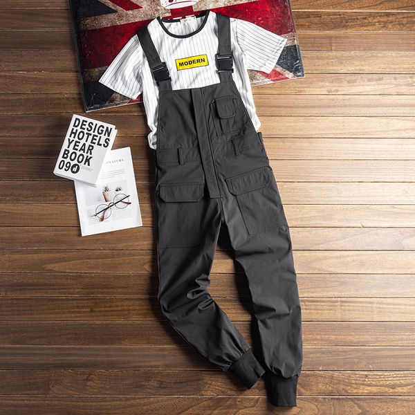 safari style multi-pocket bib overalls men hip hop streetwear cargo work pants coveralls men's casual loose pant bib trousers, Black
safari style multi-pocket bib overalls men hip hop streetwear cargo work pants coveralls men's casual loose pant bib trousers, Black