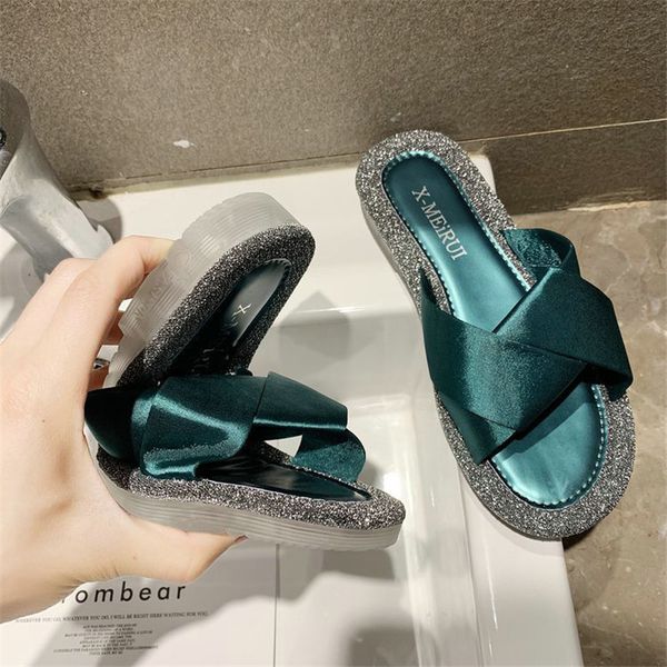 2020 summer slippers women fashion wear casual comfortable satin shoes simple sandals women, Black
2020 summer slippers women fashion wear casual comfortable satin shoes simple sandals women, Black