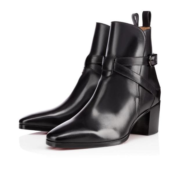 slim ladys boots black calfskin genuine leather red bottom boots for women karistrap style high block heel boot ankle boots with straps
slim ladys boots black calfskin genuine leather red bottom boots for women karistrap style high block heel boot ankle boots with straps