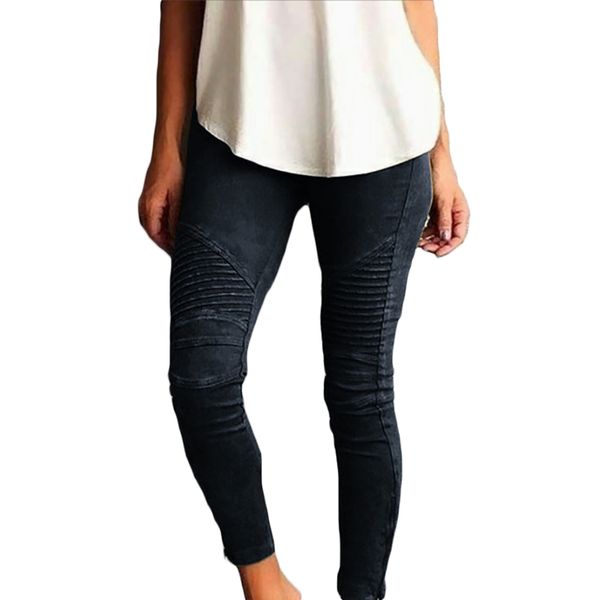 2019 women spring fold moto high waist elastic stretch slim faux suede leggings gift women's pants & capris, Black;white
2019 women spring fold moto high waist elastic stretch slim faux suede leggings gift women's pants & capris, Black;white
