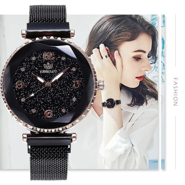 luxury starry sky watches for wo rose gold mesh magnet buckle quartz ladies wrist watches clock zegarek damski reloj mujer 2019, Slivery;brown
luxury starry sky watches for wo rose gold mesh magnet buckle quartz ladies wrist watches clock zegarek damski reloj mujer 2019, Slivery;brown