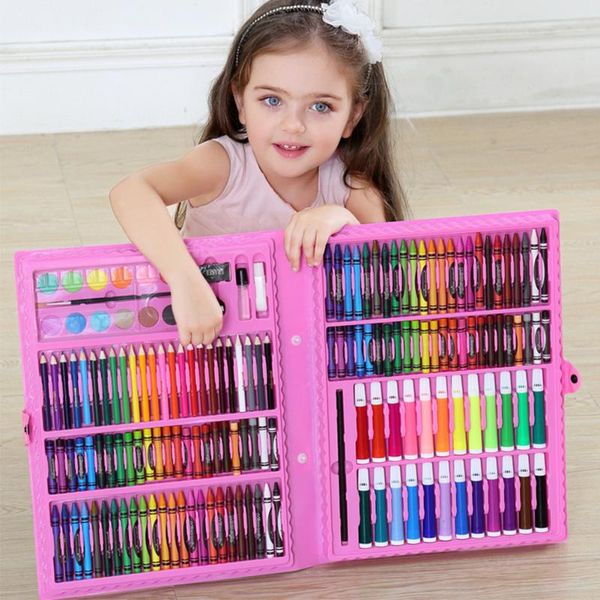 168pcs office kids supplies art set drawing tools box watercolor painting pencils marker pen stationery kit gift brush
168pcs office kids supplies art set drawing tools box watercolor painting pencils marker pen stationery kit gift brush