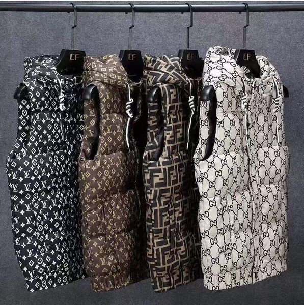 men's and women's clothing design covered with printed cotton vest fashion trend outdoor casual hooded warm vest hip hop youth clo, Black;white
men's and women's clothing design covered with printed cotton vest fashion trend outdoor casual hooded warm vest hip hop youth clo, Black;white