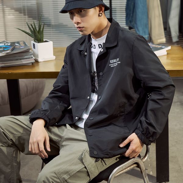 autumn lapel jacket men slimmed handsome jacket casual student sports loose modern clothes yellow fashion gg50jk, Black;brown
autumn lapel jacket men slimmed handsome jacket casual student sports loose modern clothes yellow fashion gg50jk, Black;brown