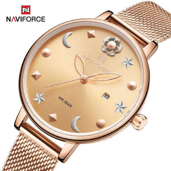 naviforce crystal rose gold watches for women quartz wristwatches ladies bracelet girl clock watch, Slivery;brown
naviforce crystal rose gold watches for women quartz wristwatches ladies bracelet girl clock watch, Slivery;brown