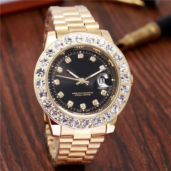 2019 relogio masculino watch men black wristwatch new brand automatic day date luxury mens diamond watches gold bracelet quartz clock reloj, Slivery;brown
2019 relogio masculino watch men black wristwatch new brand automatic day date luxury mens diamond watches gold bracelet quartz clock reloj, Slivery;brown