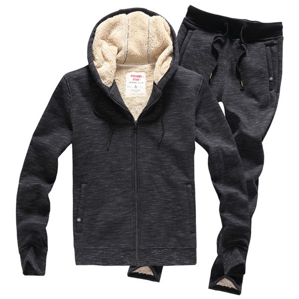 tracksuit men trainingspak mannen chandal hombre survetement velvet thick warm hoodies jacket+pants 2 pieces set jogging homme, Gray
tracksuit men trainingspak mannen chandal hombre survetement velvet thick warm hoodies jacket+pants 2 pieces set jogging homme, Gray