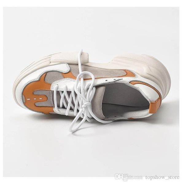 spring and summer 2019 new leather sponge cake thick bottom ladies torre shoes joker casual sports wind european women's shoes tide, Black
spring and summer 2019 new leather sponge cake thick bottom ladies torre shoes joker casual sports wind european women's shoes tide, Black