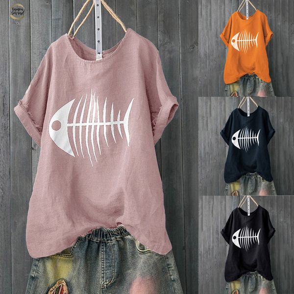funny t shirts women modis casual solid fish bone short print loose short sleeve summer daily cute shirt streetwear camiseta sw, White
funny t shirts women modis casual solid fish bone short print loose short sleeve summer daily cute shirt streetwear camiseta sw, White