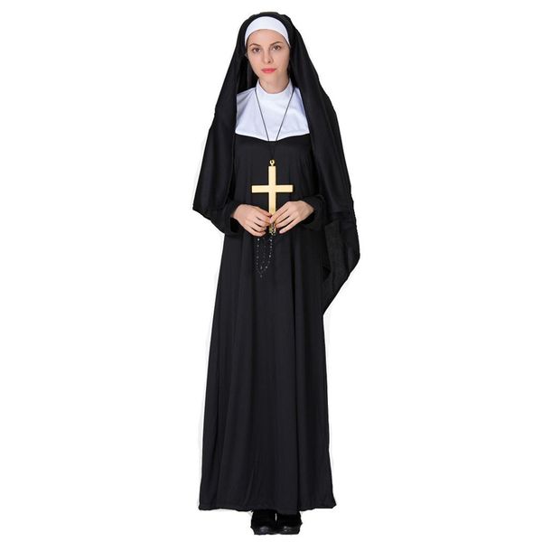 2018 new church mother maria halloween costumes halloween role playing stage costumes, Black;red
2018 new church mother maria halloween costumes halloween role playing stage costumes, Black;red