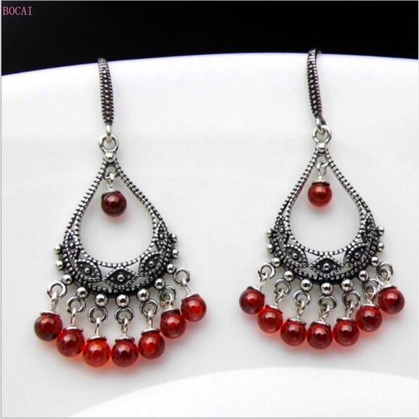 925 silver earrings ear drop for women tungsten stone long exaggerated thai silver earrings retro women's new ear drop
925 silver earrings ear drop for women tungsten stone long exaggerated thai silver earrings retro women's new ear drop