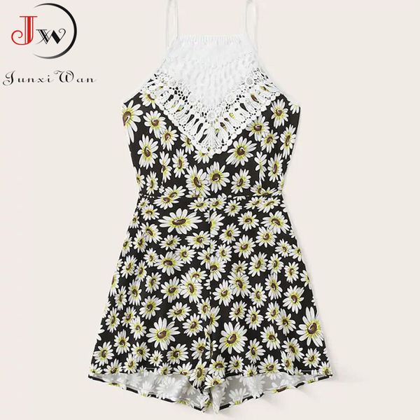 women's jumpsuits & rompers women summer short pants casual backless daisy print jumpsuit spaghetti strap black floral beach bodysuit, Black;white
women's jumpsuits & rompers women summer short pants casual backless daisy print jumpsuit spaghetti strap black floral beach bodysuit, Black;white