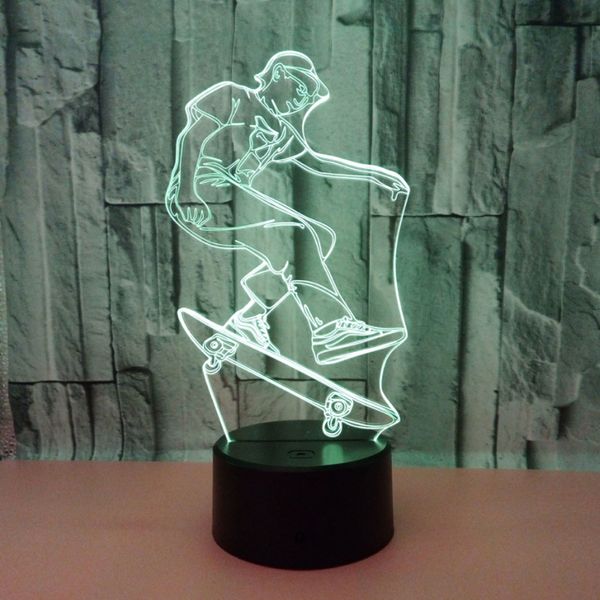 3d skateboarding lamp sport led light children luminous toys boys girls baby 7 colors flashing lights drop shipping
3d skateboarding lamp sport led light children luminous toys boys girls baby 7 colors flashing lights drop shipping