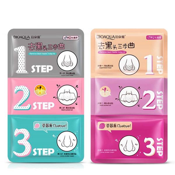 bioaqua face care nose mask remove blackhead acne remover clear beauty clean cosmetic 3 step kit
bioaqua face care nose mask remove blackhead acne remover clear beauty clean cosmetic 3 step kit