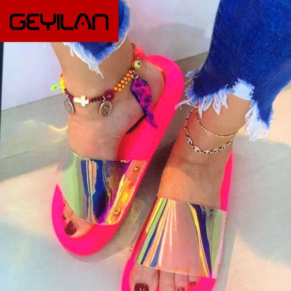 summer woman slippers candy color jelly shoe woman bling transparent slides sequined flat flip flops women beach outdoor shoes, Black
summer woman slippers candy color jelly shoe woman bling transparent slides sequined flat flip flops women beach outdoor shoes, Black