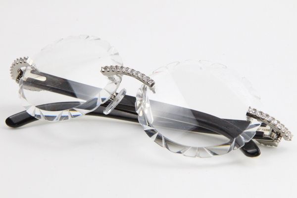 2020 Selling Big Stones Rimless Original Black Mix White Buffalo Horn Glasses 3524012 Oversized Round sunglasses Fanciful Eyewear
2020 Selling Big Stones Rimless Original Black Mix White Buffalo Horn Glasses 3524012 Oversized Round sunglasses Fanciful Eyewear