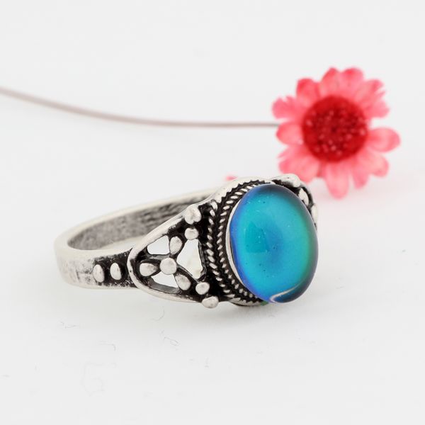new design womens small cute real silver plated mood oval stone ring mjrs006, Golden;silver
new design womens small cute real silver plated mood oval stone ring mjrs006, Golden;silver