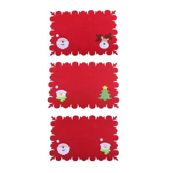 46x32cm christmas decorations table mat red santa snowman christmas heat insulation pad kitchen knife fork cover tablewares
46x32cm christmas decorations table mat red santa snowman christmas heat insulation pad kitchen knife fork cover tablewares
