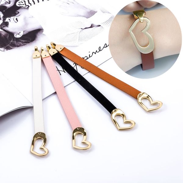 fashion women heart shape cuff bracelets golden faux leather bangle wristband girls charm bracelets gifts, Black
fashion women heart shape cuff bracelets golden faux leather bangle wristband girls charm bracelets gifts, Black